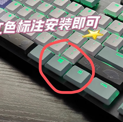 G915 913 TKL G815 G813 strukturierte, rutschfeste, transparente, hintergrundbeleuchtete Tastenkappe, geeignet für Logitech mechanische Tastaturen