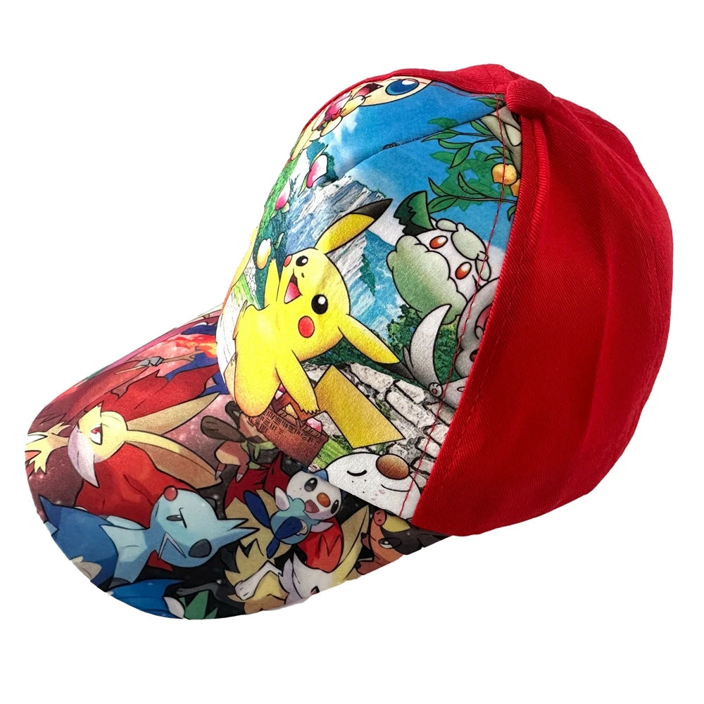 1 Pc Cartoon Baseball Cap Pokemon Action Figures Pikachu Hat Festival Party Supplies Kid Gift Toy