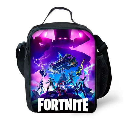Saco Térmico Infantil de Grande Capacidade F-FortniteS Hot Game para Menino, Menina e Estudante, para Piquenique ao Ar Livre — Lancheira Térmica Reutilizável