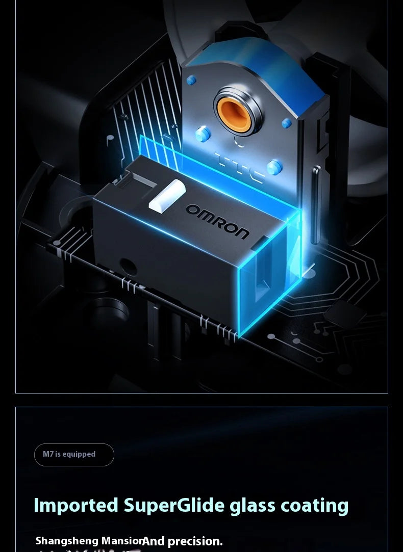MCHOSE M7 Ultra Ergonomische gamingmuis PAW3950 Super Sensor TOPSPEED 8000Hz polling rate lichtgewicht ontwerp Realtek Master-muizen