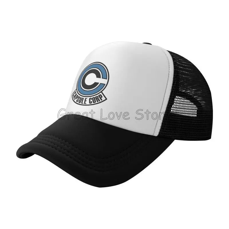 Capsule Corp – czapki baseballowe z siateczką, unisex, czapki typu „trucker” w stylu hip-hopowym, czapki „dad hat” z motywami anime DBZ, czapki wyścigowe z regulacją, letnie czapki typu „trucker” i czapki typu „snapback”