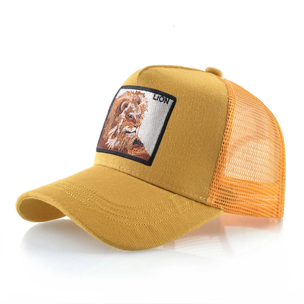 Hip Hop Baseball Cap With Lion Embroidery Patch Snapback Streetwear Trucker Caps Men Women Drake Baseball Hats Four Season Hat