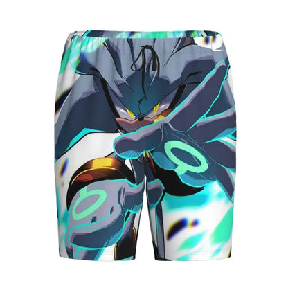 Custom Shadow The Hedgehog Sonic Poster Short Pajama Pants Men Sleepwear Sleep Lounge Bottom Shorts Sleeping Pants