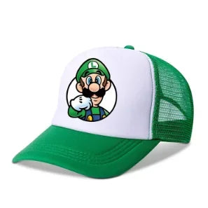 Mario Casual Baseball-zonnepetten Action Universele polyesterhoed Kinderartikelen Vrachtwagenchauffeursartikelen Volwassenen Verstelbaar Anime-accessoires
