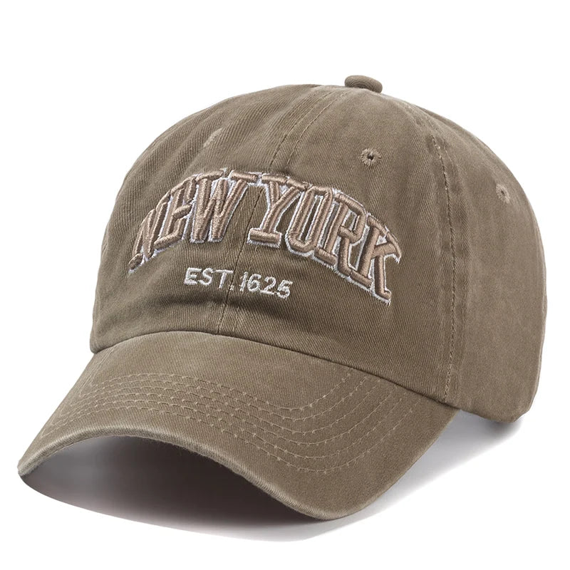 Gorra de algodón lavado York para hombre y mujer: gorras, gorras snapback, gorras de béisbol, protección solar, casquette, gorra «dad hat», gorra para actividades al aire libre