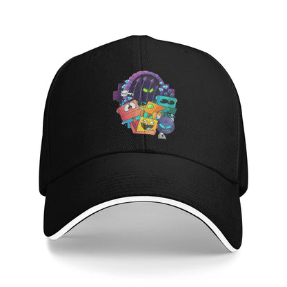 Geometry Cube Gaming Dash -baseball-lippalakki Hip Hop Sandwich -hatut Unisex-säädettävä Dad Hat -urheilulippalakki