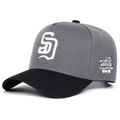 Cappellini da baseball unisex con ricamo di lettere SD, cappelli casual regolabili, cappelli da esterno per la protezione dal sole in primavera e in autunno