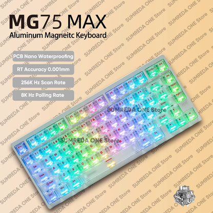 IROK MG75 Pro MG75 Max Aluminum Magnetic Gaming Computer Mechanical Keyboard 75% Rapid Trigger 8K RGB Hotswap Gamer Keyboard
