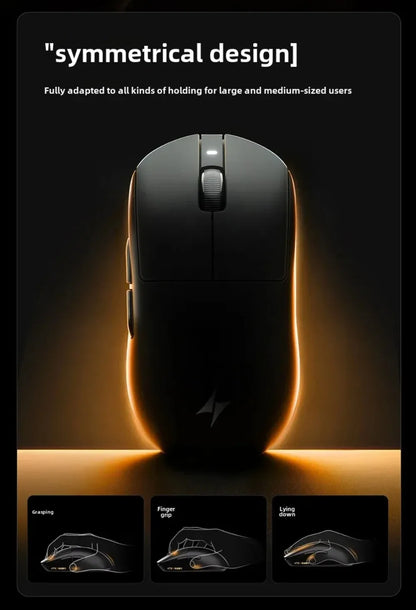 Rato Gaming Bluetooth Sem Fios ATK Dragonfly A9, Design Ergonómico, Resposta Rápida, PAW3950 Ultra, 800mAh, Leve, 8KHz, eSports