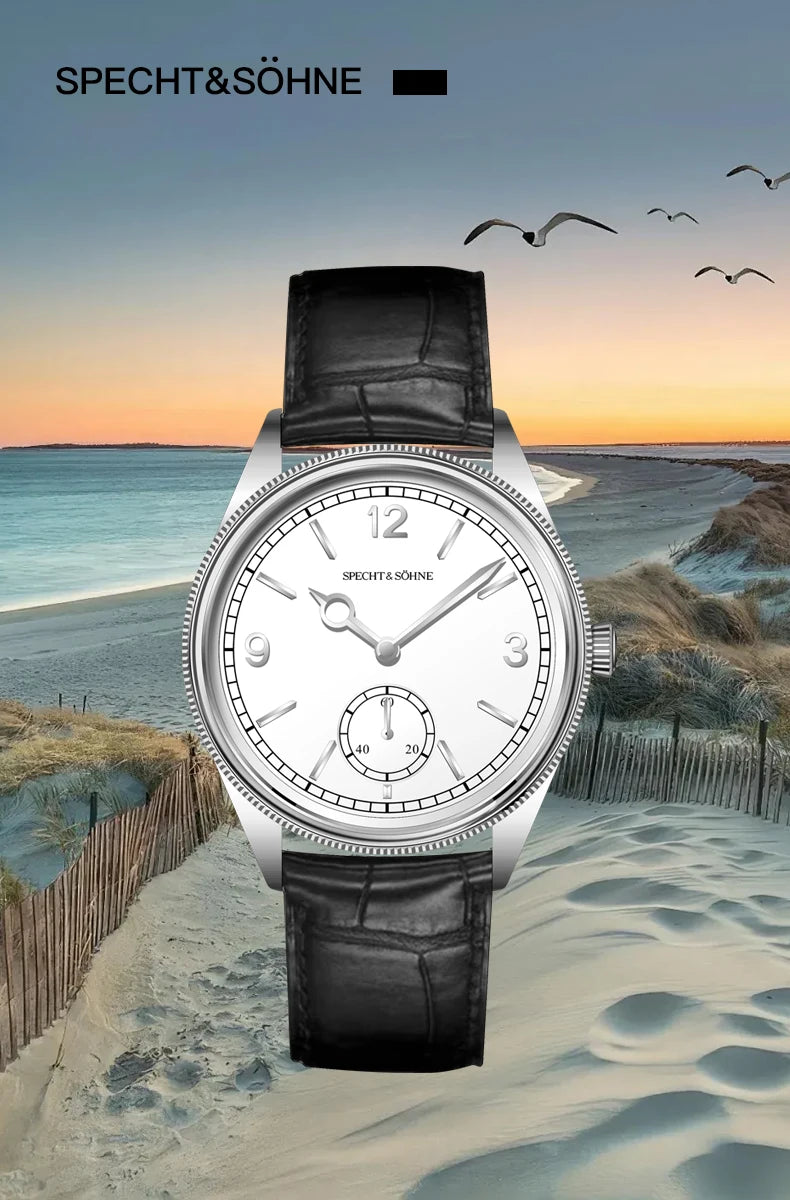 Specht & Söhne New Arrivals 1908 Automatic Watches For Men Stainless Steel Seagull Movt Mechanical Wristwatch 50M Waterproof