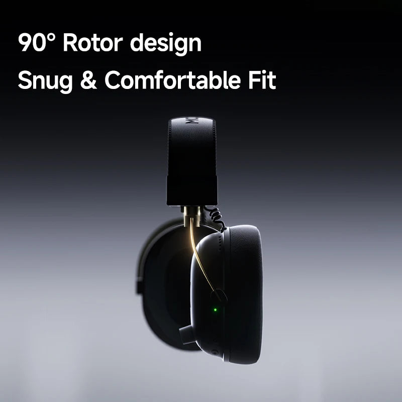 Cuffie gaming wireless MCHOSE V9 Turbo 7.1 Surround Sound RGB Esports con driver da 60mm, microfono con cancellazione del rumore e base di ricarica
