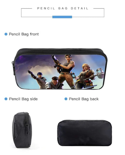 Fortnite 3PCS Backpack for Boys Victory Game 16 Inch Water Resistant Preschool Knapsack Cool Elementary School Backpacks