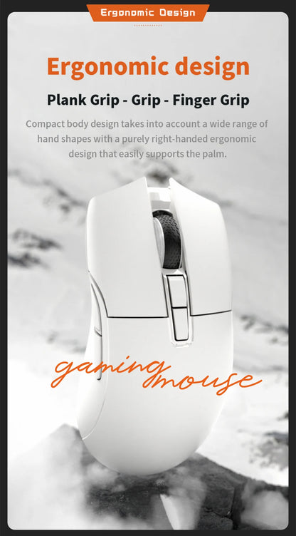 Motospeed Darmoshark N3 Pro Bluetooth kabellose Gaming-Maus Double 8K Tri-Mode wiederaufladbar PAW3395 64g ergonomische Gamer-Maus