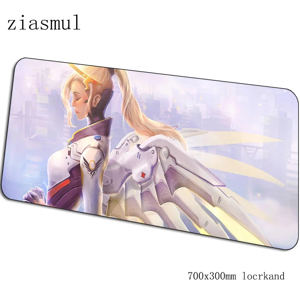 Overwatch mouse pad Cartoon Computer Mat 700x300x3mm gaming mousepad large Indie Pop mouse pad keyboard games PC gamer desk