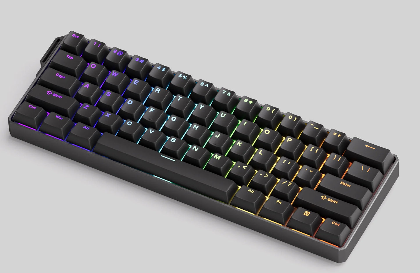 Teclado Mecânico Akko MonsGeek FUN60 com Switch Magnético, 60%, Teclado Gaming, Rapid Trigger 0.01mm, 8K, ARGB, HE/TMR, Teclado Personalizado