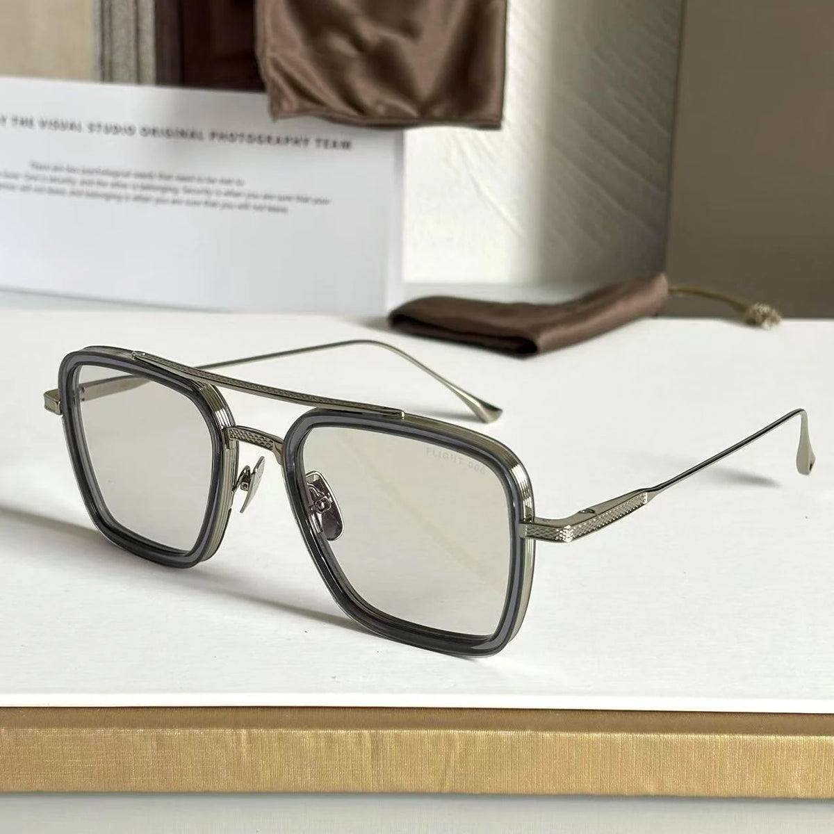 DT FLIGHT 006 Luxury Mens And Womens Sunglasses Top Quality 18K Designer Eyeglasses Acetate UV400