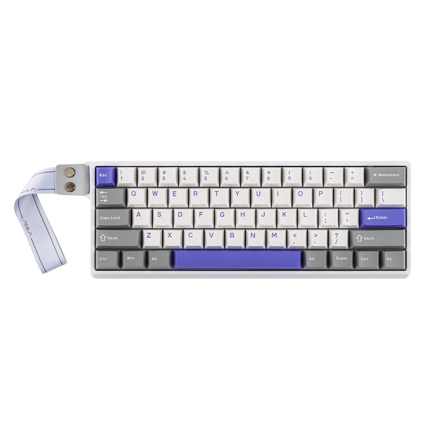Teclado mecânico com fios AULA WIN60 HE/WIN60 HE MAX 60%, estrutura Tray-Mount, Hot-Swap e interruptores magnéticos de efeito Hall