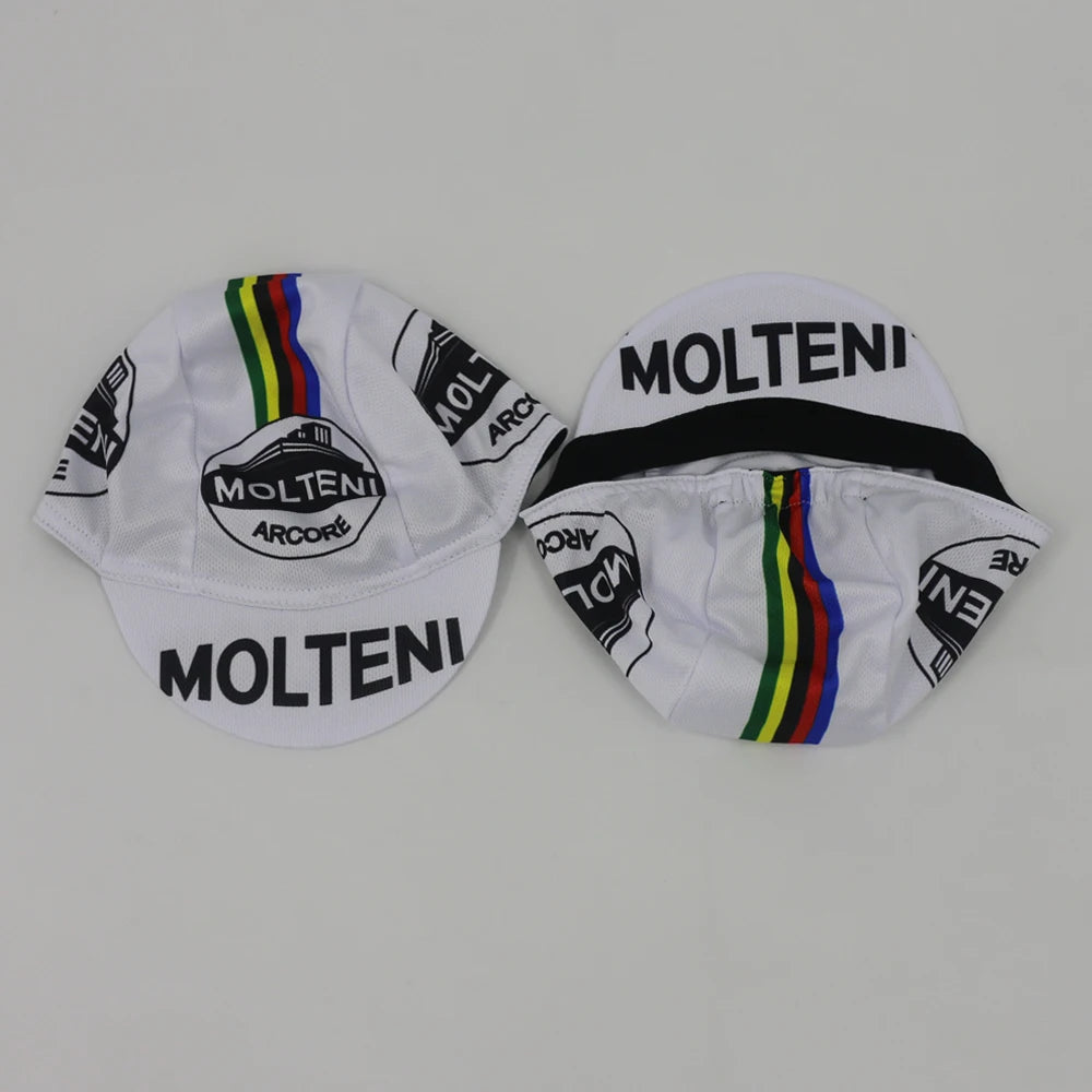 Retro Team Molteni cykelkeps – andningsbar solskyddskeps för utomhussport, unisex