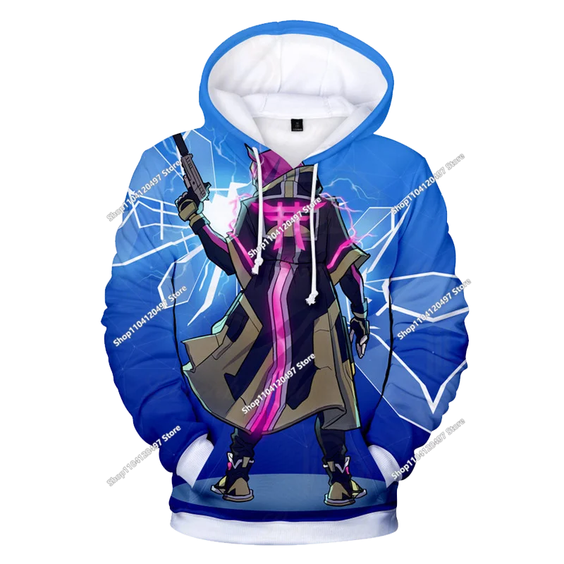 Sweatshirt com Capuz Infantil 3D 2025, Nova Série Anime Fortnite Estampada, Pullover de Marca Trendy, Presente