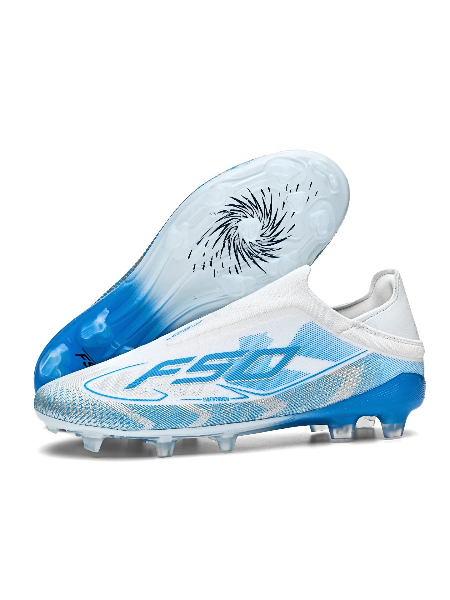 Classic AG/FG Football Shoes with TPU Wear-Resistant Long Studs, PU Mixed Fabric Upper, Non-Slip and Comfortable for Kids' Outdoor Football