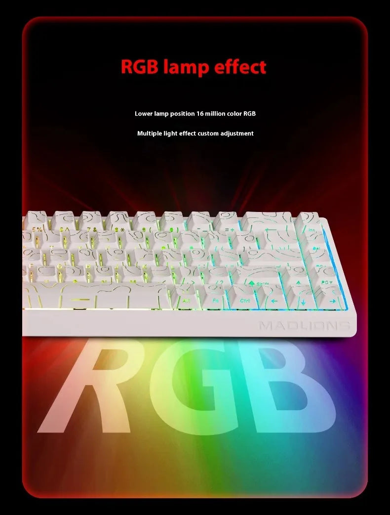 Madlions mad60he Mad60 Mad68 HE Mechanical Keyboard Magnetic Switch Mad60he Wired Game Keyboard Rapid Trigger Rgb Keyboard