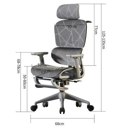 Support, Electronic Gaming Seat Computer Chair Back Adjustable Ergonomic Free Delivery Sedia Office Chair Wheelchair Furniture