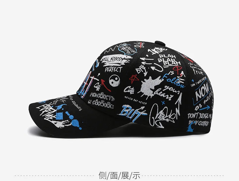 Mode Hip Hop Baseballkeps personlighet Trucker-kepsar Bomull Snapback-keps Utomhus solhattar sport fritidskeps