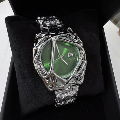 Fashion Y2K Antique Alabaster Quartz Watch Men Retro Black Strap Red Medieval Old Unique Creative Men Watches Luminous AAA Clock