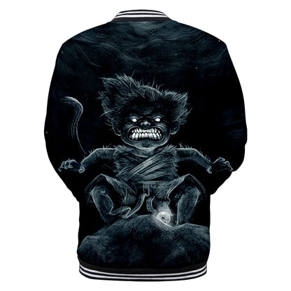 Neue japanische Anime Dragon Ball Z College-Jacke für den Herbst, lässiger Sweatshirt-Hoodie-Mantel, Marken-Baseballjacke