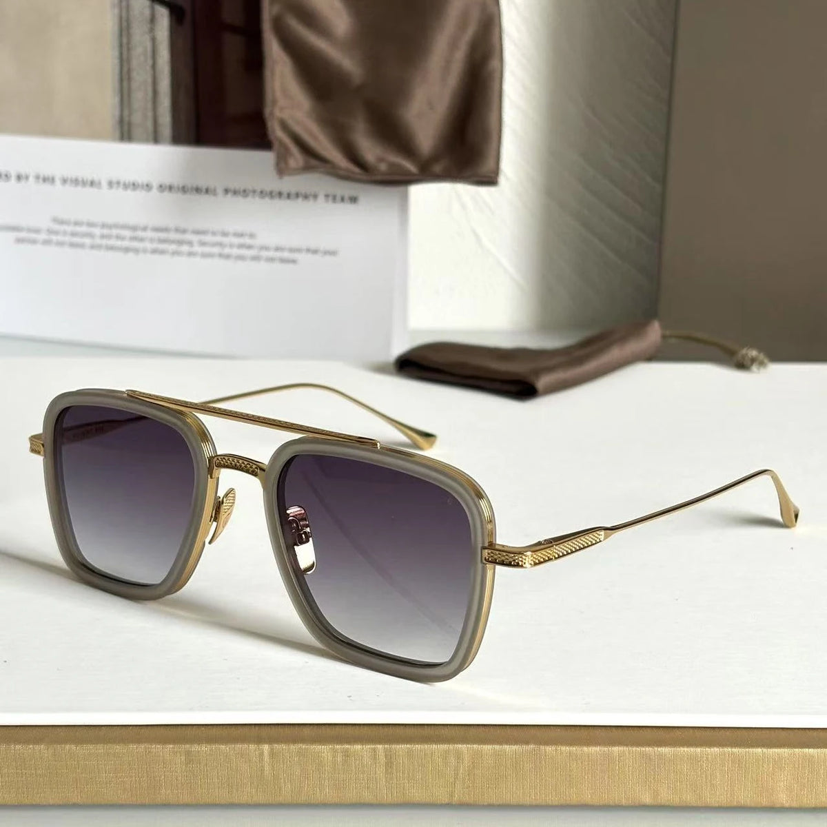 DT FLIGHT 006 Luxury Mens And Womens Sunglasses Top Quality 18K Designer Eyeglasses Acetate UV400