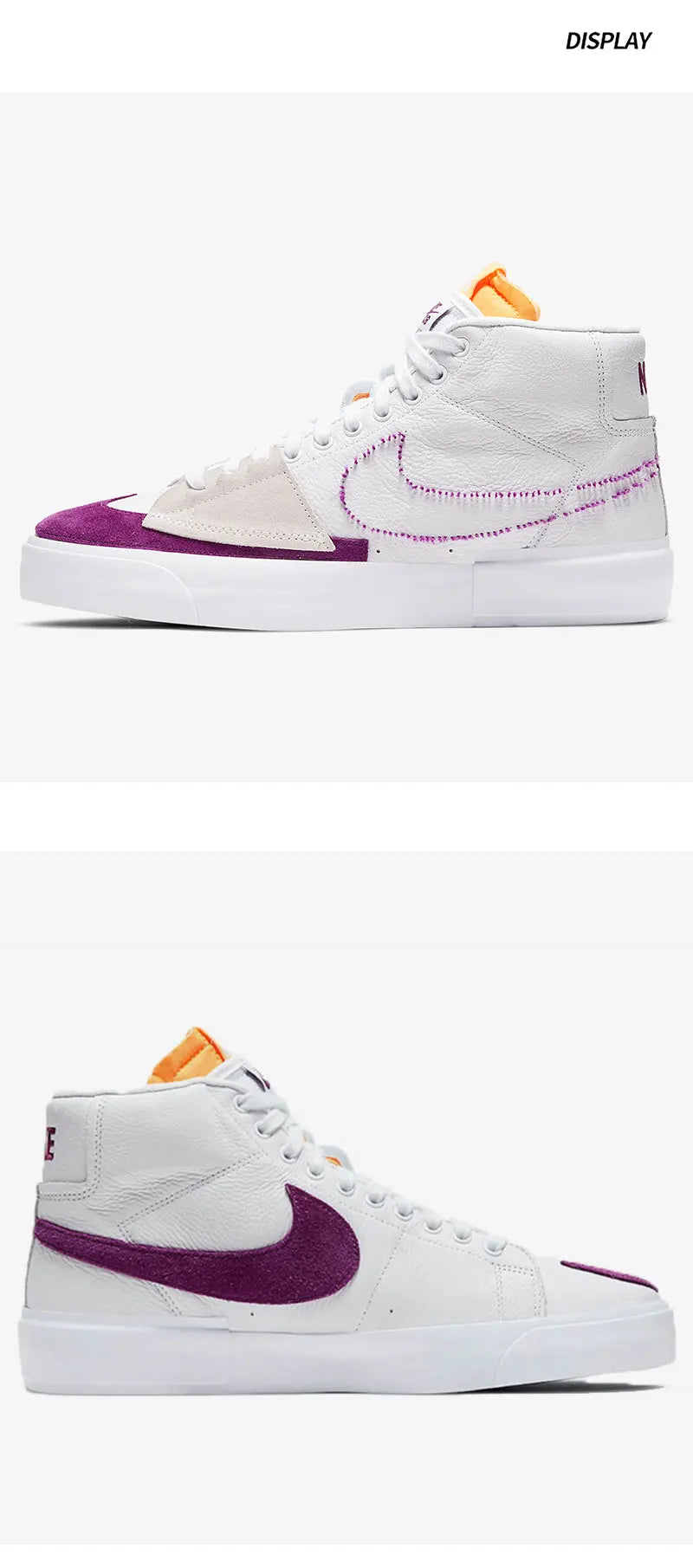 Originální pánské a dámské skateboardové boty Nike SB BLAZER ZOOM s polovou výškou DA2189-100
