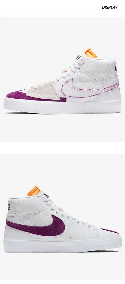 Originální pánské a dámské skateboardové boty Nike SB BLAZER ZOOM s polovou výškou DA2189-100