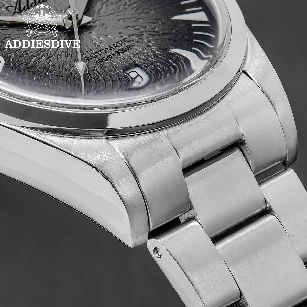 ADDIESDIVE AD2508 Herren-Taucheruhr, leuchtend, 100M wasserdicht, 316L-Edelstahl, 8215-Uhrwerk, automatische mechanische Uhr