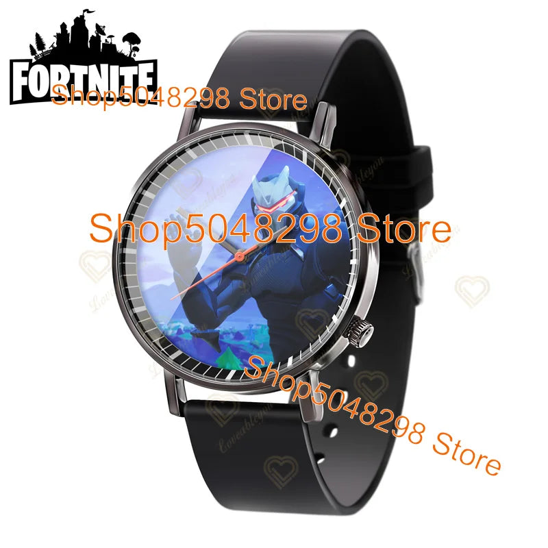 Relógio de Pulso Fortnite para Homem e Mulher, Relógio com Estampado Battle Game, Novidade 2025, Relógio de Quartzo Feminino, Presentes de Aniversário para Crianças