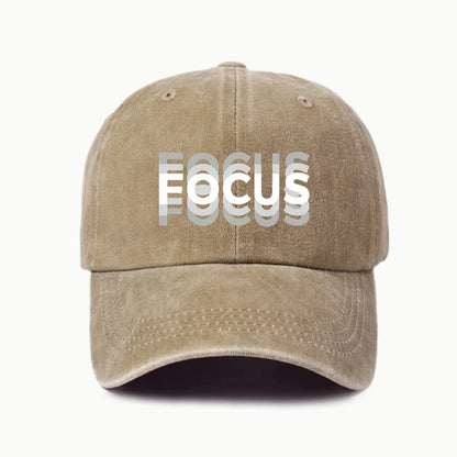 FOCUS Print Cap -pesetty puuvilla, säädettävä klassisen tyylin baseball-lippis, urheilullinen duckbill-lippis miehille ja naisille