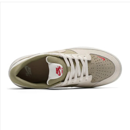 Nike Sb Force 58 Unisex Comfortable Versatile Durable Breathable Low-Top Sneakers White and Green Dv5477-106