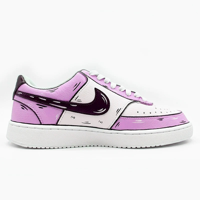 Custom Sneakers Nike Court Vision Messy Line Design Wild Romantic Dream Comic Pattern Couple Matching Shoes Unisex Retro Shoes