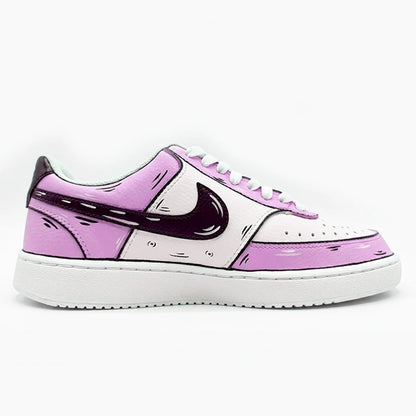 Custom Sneakers Nike Court Vision Messy Line Design Wild Romantic Dream Comic Pattern Couple Matching Shoes Unisex Retro Shoes