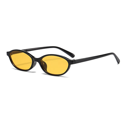 1/4pcs New Casual Elliptical Sunglasses Female Multi Color Frame Glasses Fashion Small Frame Design UV400 Sun Glasses Unisex