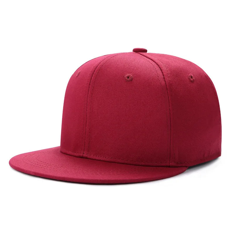 Custom Print Embroidery Logo Flat-brimmed baseball cap Unisex Outdoor Hat Hip Hop Dad Hat Gorras Hombre Street Snapback Hat
