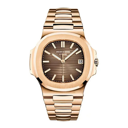 Specht&Sohne 2025 Nuovo Orologio Classico di Lusso da Uomo Automatico in Acciaio Inossidabile con Zaffiro 8215, Orologio da Polso Meccanico