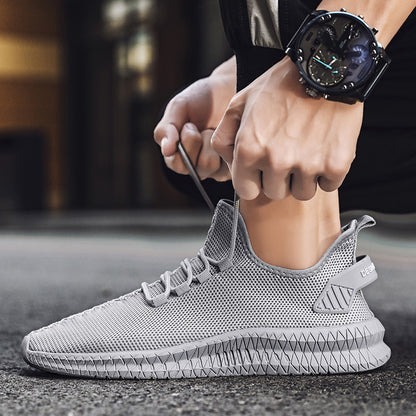 Breathable Men's Running Shoes Fashion Platform Men Casual Shoes Lightweight Women Vulcanized Shoes Flexible Anti-slip Sneakers