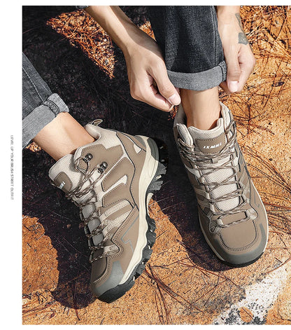 Sapatos de caminhada unissexo, sapatos desportivos para caminhadas ao ar livre, botas de campismo, sapatos impermeáveis de caminhada para senhora, sapatos de caminhada antiderrapantes