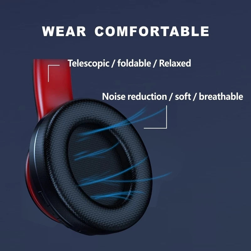 Lenovo HD200 kabellose Bluetooth-Over-Ear-Kopfhörer – geräuschunterdrückendes HiFi-Stereo-Gaming-Headset mit Mikrofon