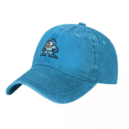 Megaman 8-bittinen baseball-lippis, uusi, söpö, vintage, ylellinen hattu, miehille ja naisille
