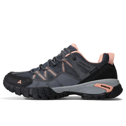 HUMTTO Hiking Shoes for Women Wear-Resistant Outdoor Women's Sports Shoes Lace-Up Climbing Trekking Sneakers Woman 110609B