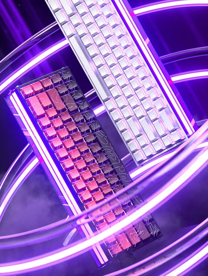 Teclado mecânico gaming com fios AULA HERO68 HE, switches magnéticos, Rapid Trigger, taxa de polling 8K, RGB, para esports