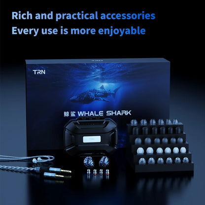 TRN Whale Shark Hybrid Earphones Triple Dynamic + Planar In-Ear Monitors headphones