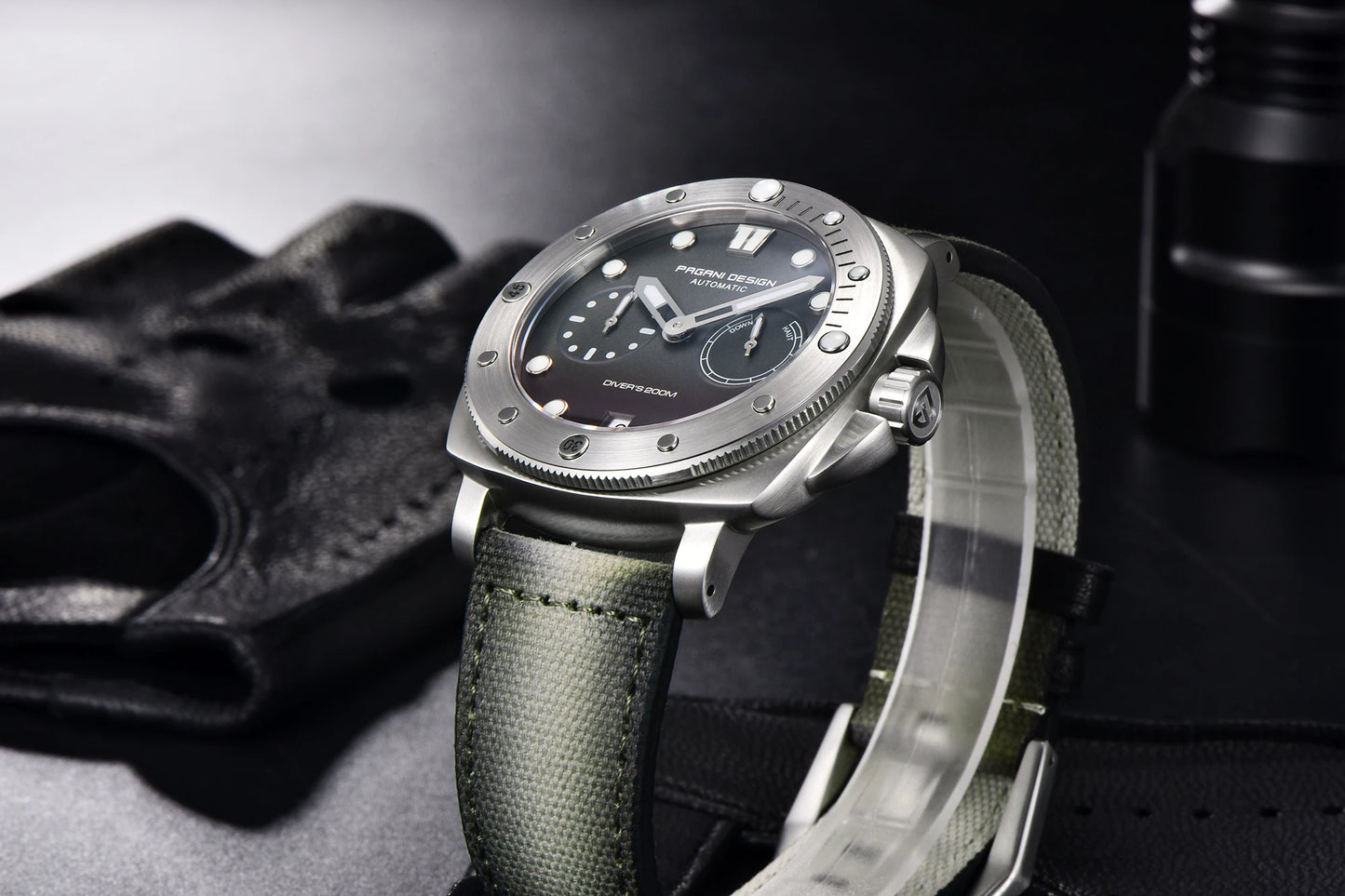 PAGANI DESIGN Men's Watches New Diver Automatic Mechanical Watch Sapphire Stainless Steel Sport 20 Bar Clock