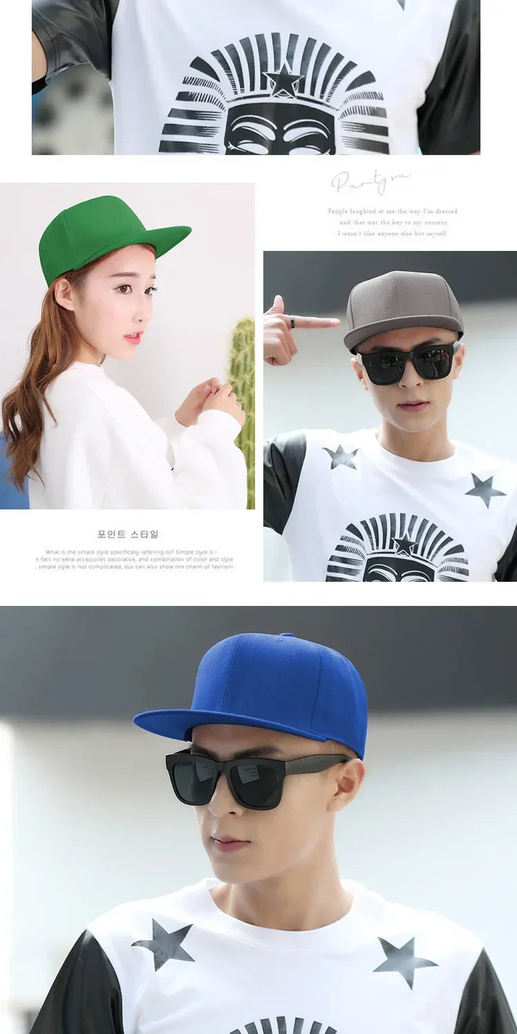 Big Bone Man Plus Size Baseball Caps Adult Flat Peak Hip Hop Fitted Hat Men Women Large hats Snapback Cap size 6 3/4 to 8